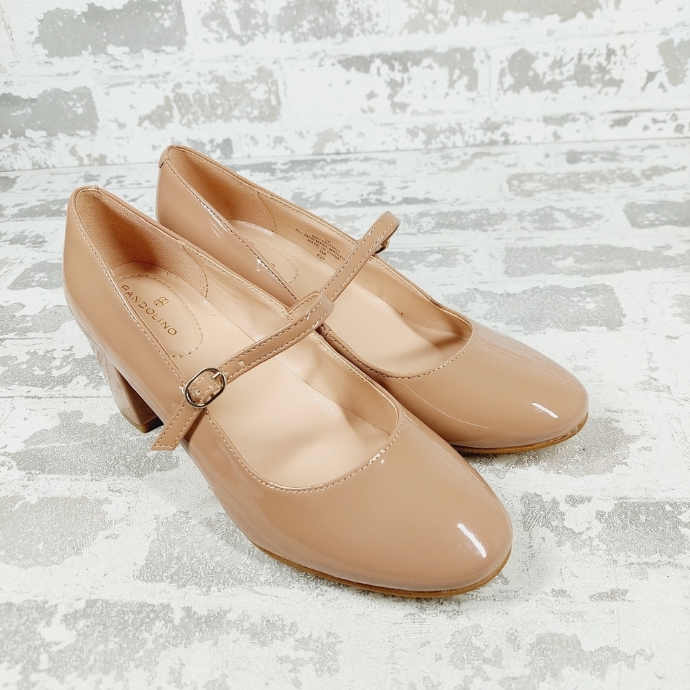 New Bandolino Cariann Nude Vegan Leather Mary Jane Pump W941 - Picture 4 of 12